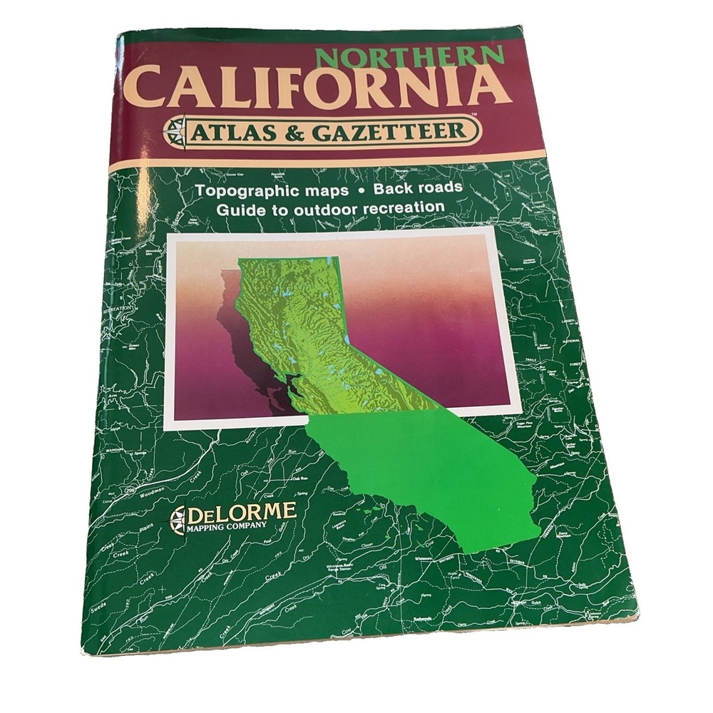 DeLorme Northern California Atlas & Gazetteer 1988 Second Edition 2nd Printing